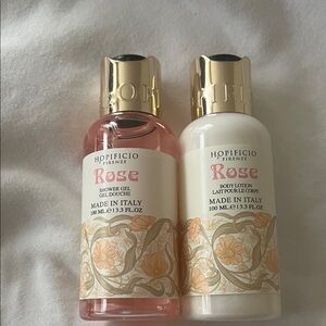Rose Shower Gel and Body Lotion Set